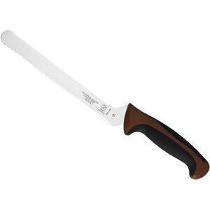 Mercer Culinary Millennia  8" Offset Bread Knife (Wavy Edge) Brown